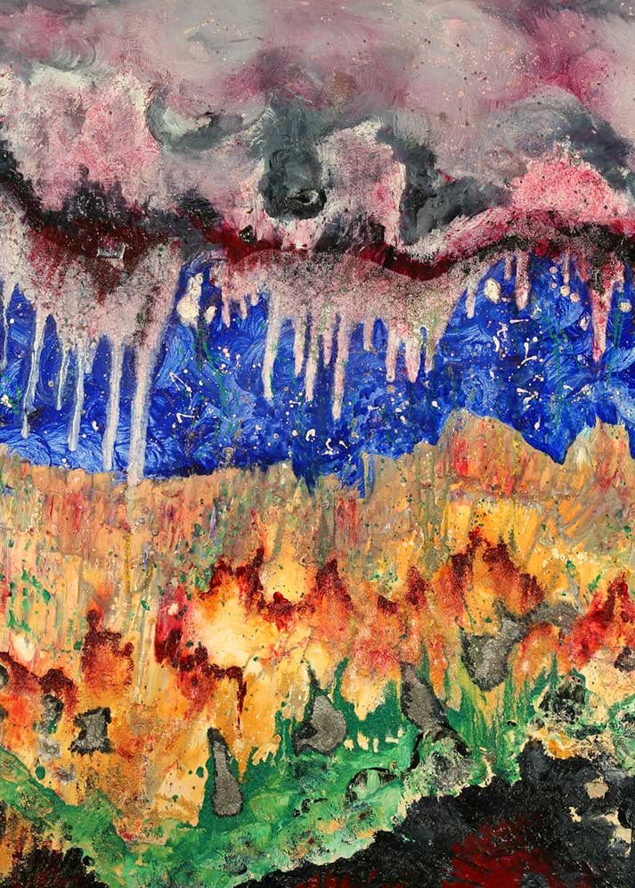 Carolyn Mary Kleefeld – Later Abstracts: Heart Grotto