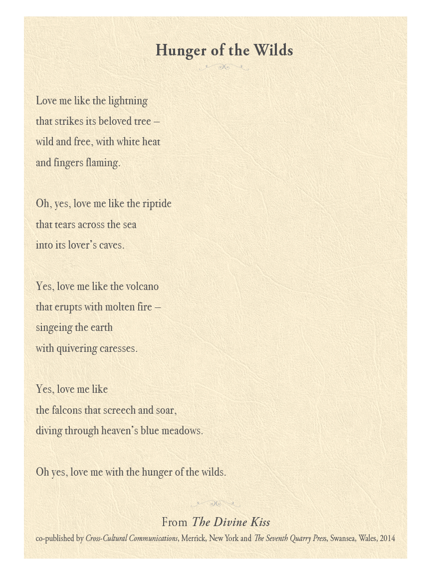 Hunger of the Wilds Carolyn Mary Kleefeld | Poet: Hunger of the Wilds